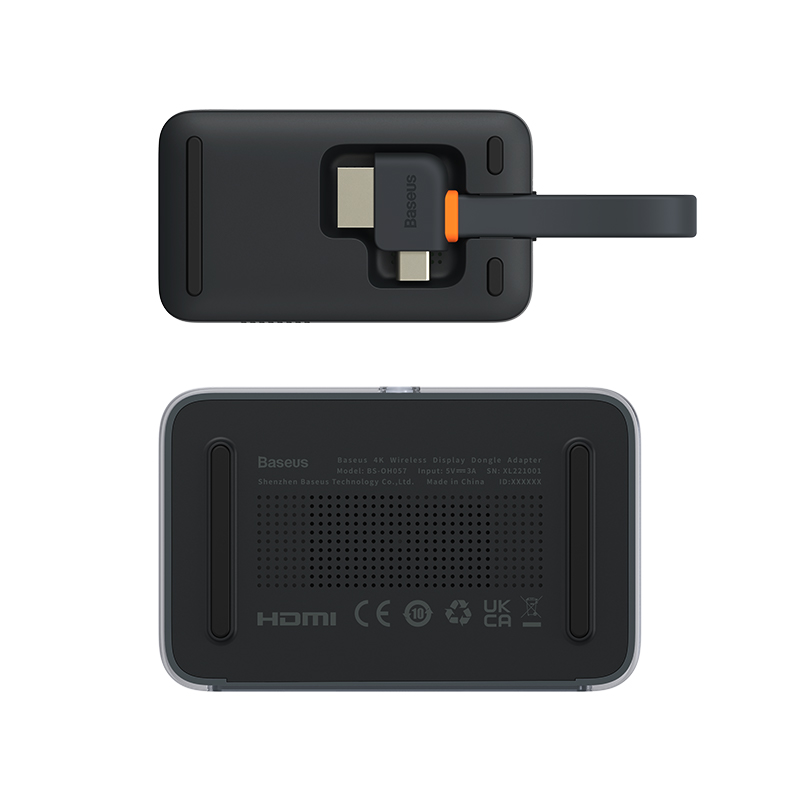 Hub chuyển đổi Baseus 4K Wireless Display Dongle Adapter Grey
