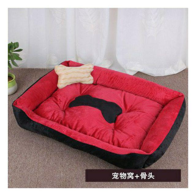 [HCM]Nệm thảm ngủ chó mèo thú cưng hình khúc xương 40*50cm