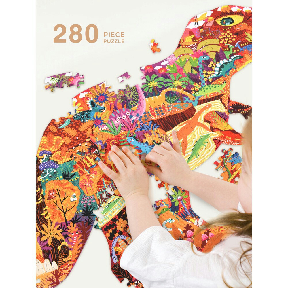 Mideer - Puzzle ghép hình Dinosaur World 280 pcs
