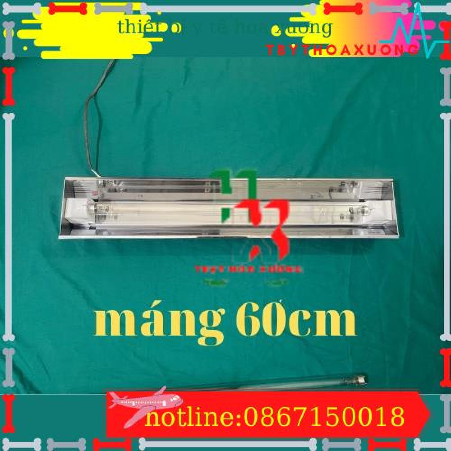 Bóng đèn cực tím tia uv diệt khuẩn không khí bóng đèn tia uv 60cm