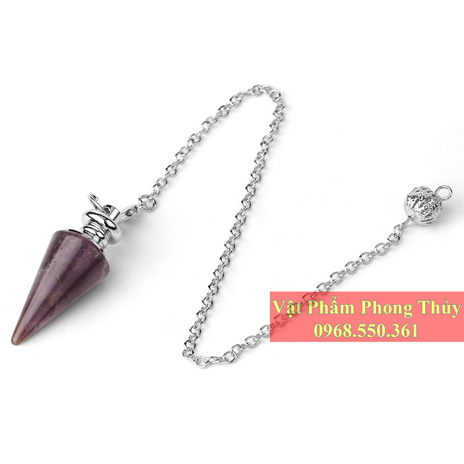 Con lắc cảm xạ thạch anh tím tự nhiên