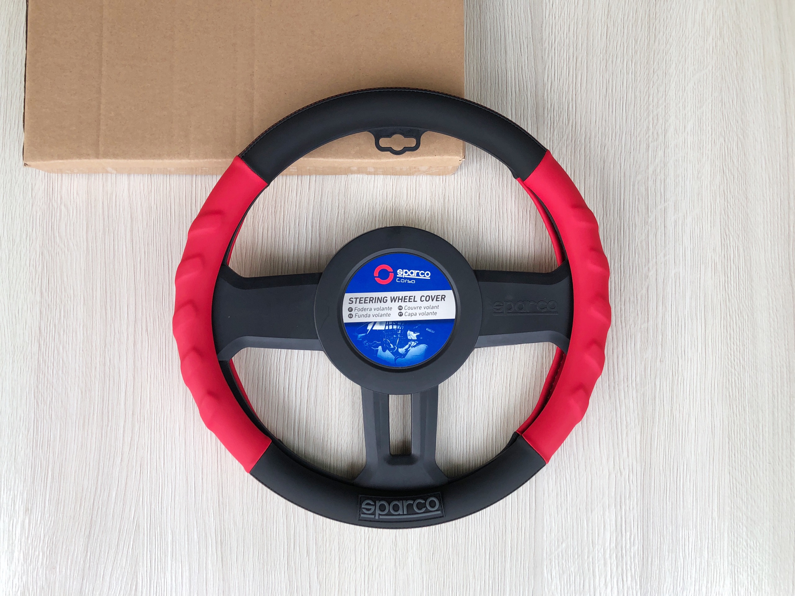 [HCM]Bọc vô lăng Sparco SPC1117RD