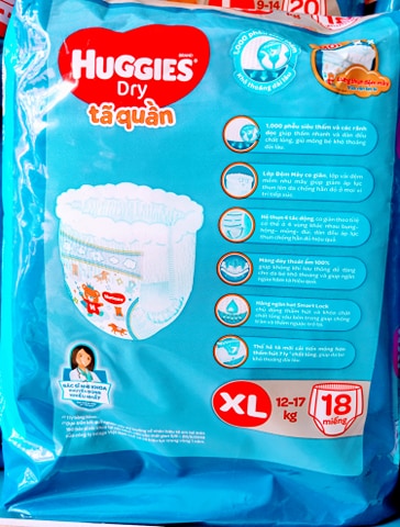 [HCM]Tã quần Huggies XL18