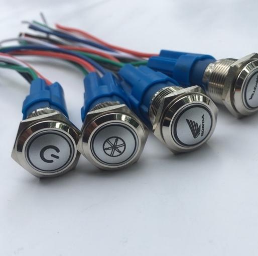 Công tắc Led 16mm On-Off.Chống nước tuyệt đối