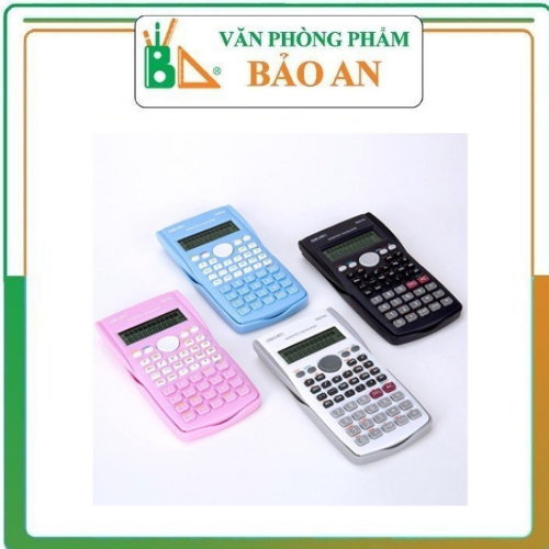 Máy tính kỹ thuật deli - đen/xanh dương/hồng/trắng - d82ms