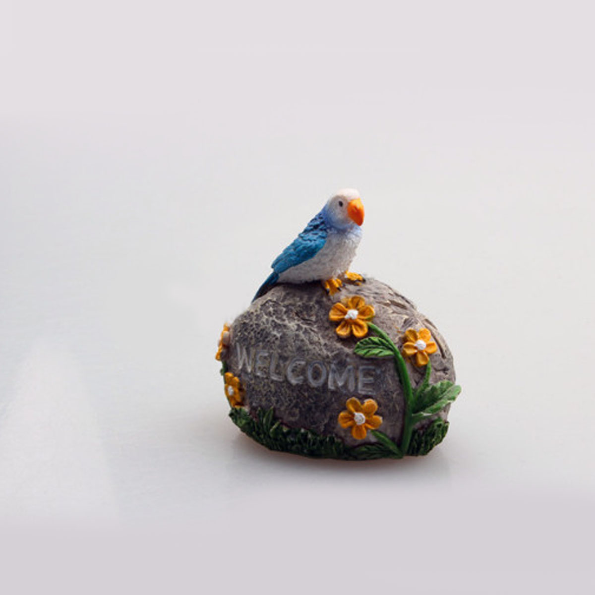Mô hình Đá welcome có con vật làm tiểu cảnh terrarium, trang trí cây cảnh sen đá