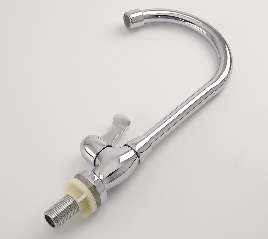 Vòi rửa chén lạnh đồng mạ chrome Eurolife EL-RC05 (Trắng bạc)