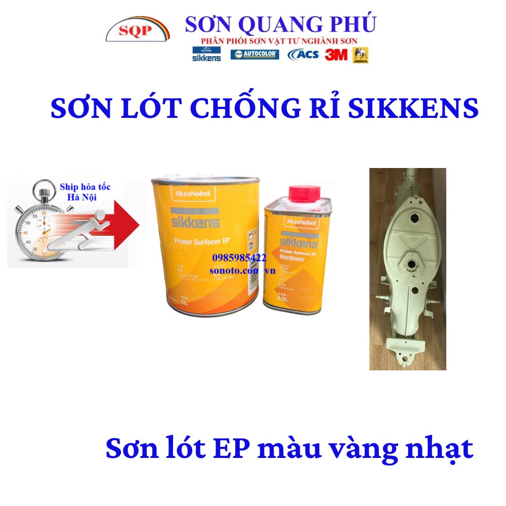Sơn lót chống rỉ SIKKENS EP 1 Lít sơn lót và 0.5 Lít đóng rắn, lót Epoxy Sikkens SONQUANGPHU422