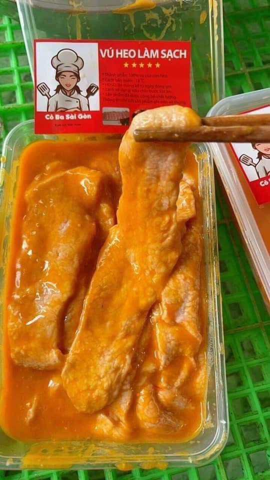 Vú heo ướp chao 500gr