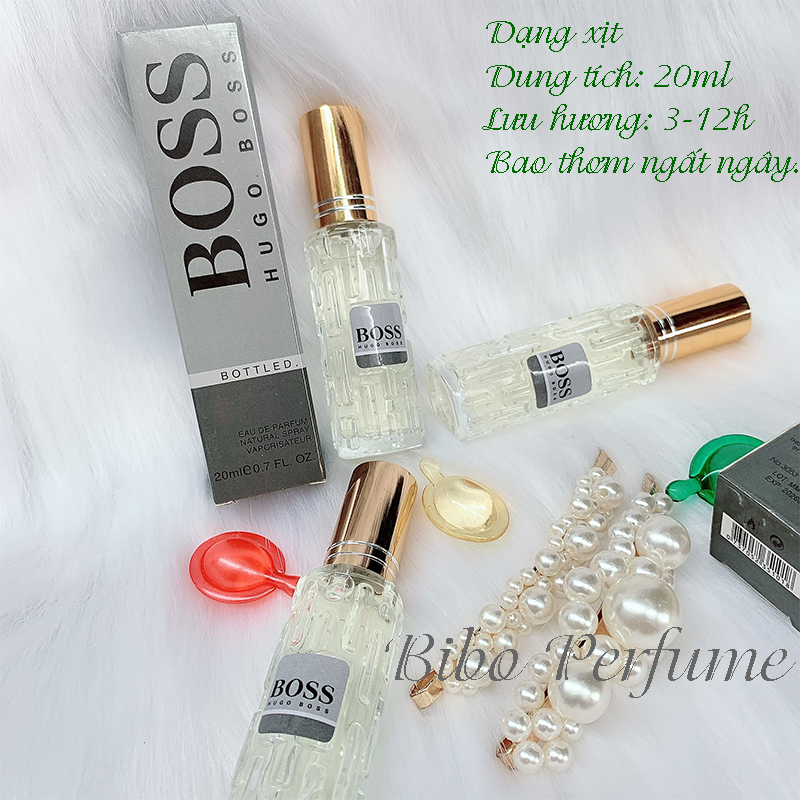 [HCM]NƯỚC HOA NAM MINI 20ML HUG0 BOS0S LƯU 3-12H