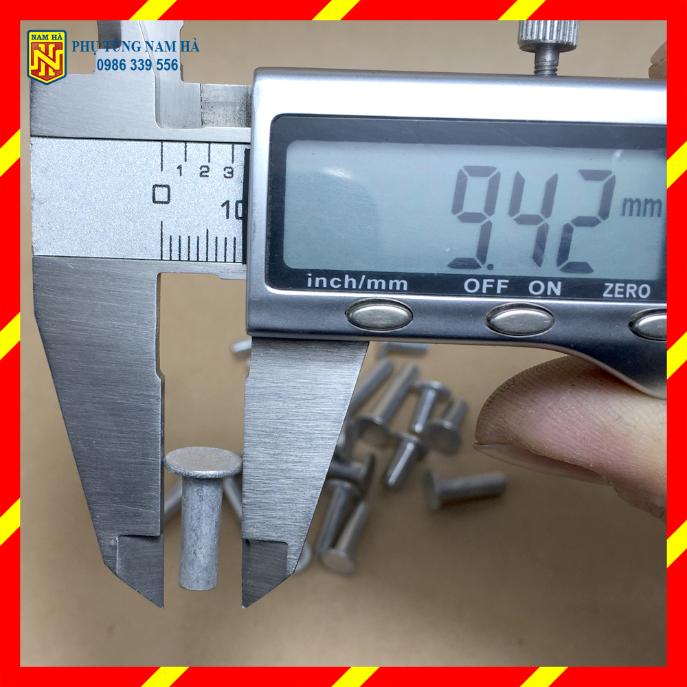 50gr Đinh nhôm tán đường kính thân phi 4 và phi 5