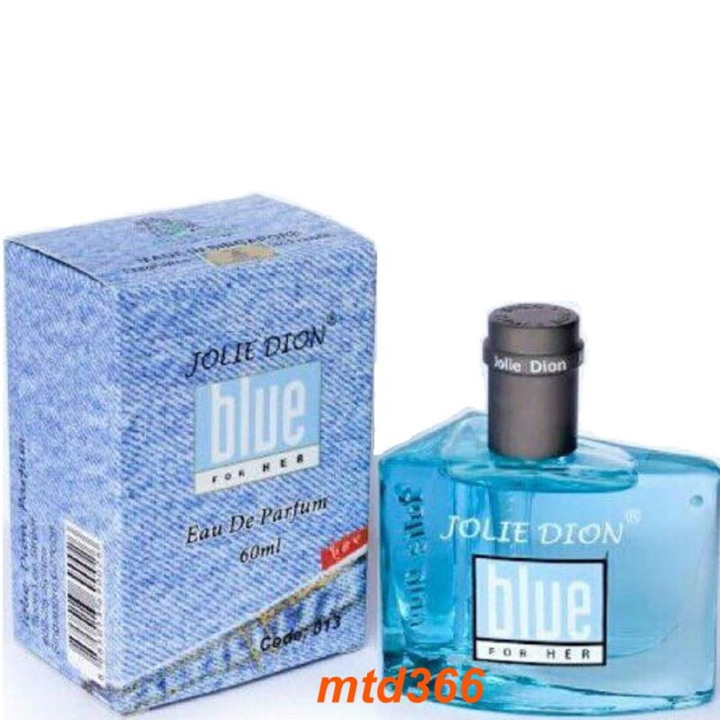 Nước Hoa Nữ 60ml Jolie Dion Blue For Her Eau De Parfum Natural Spray.