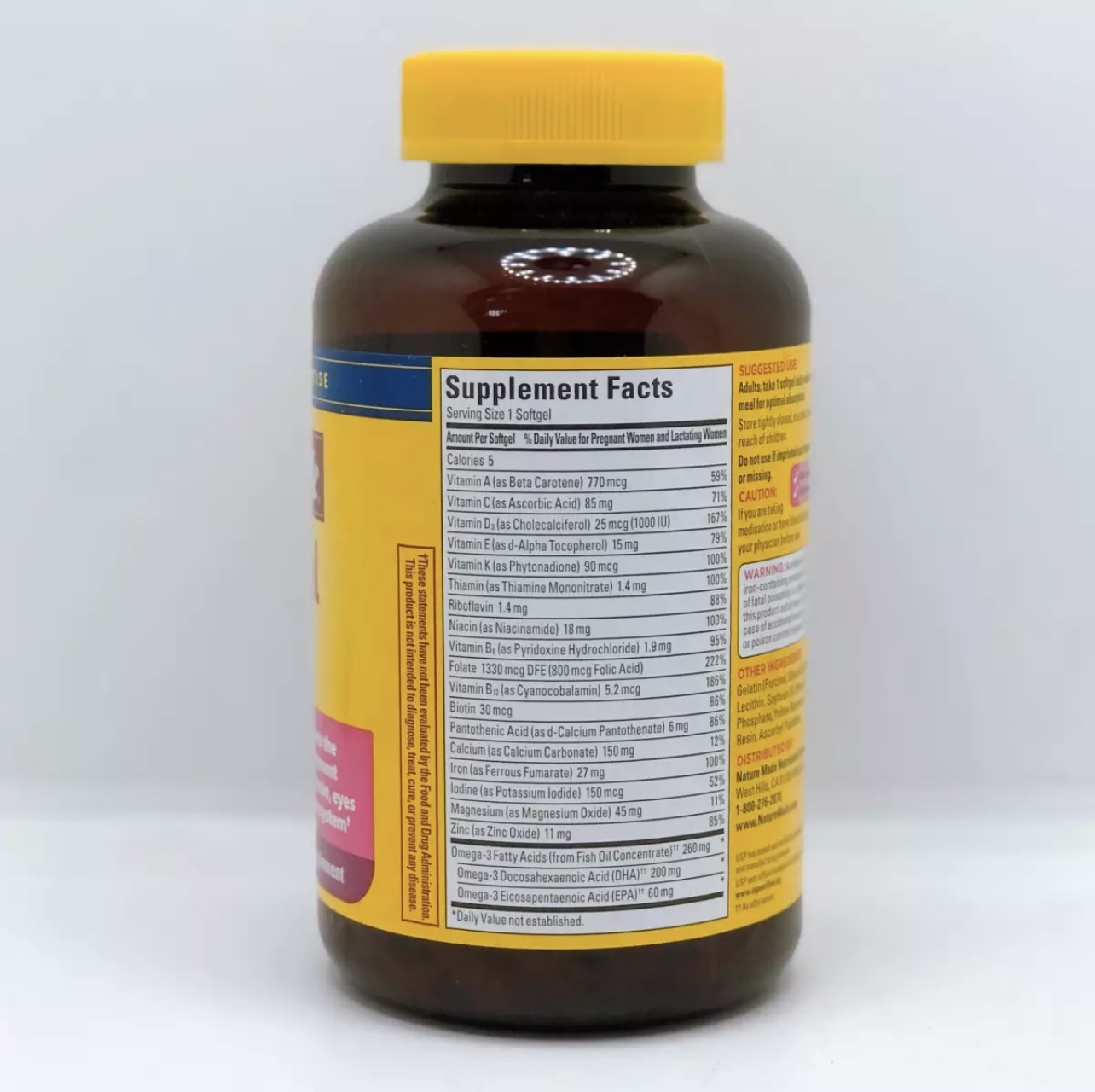 Vitamin Cho Bà Bầu NATURE MADE - Prenatal Multi +DHA