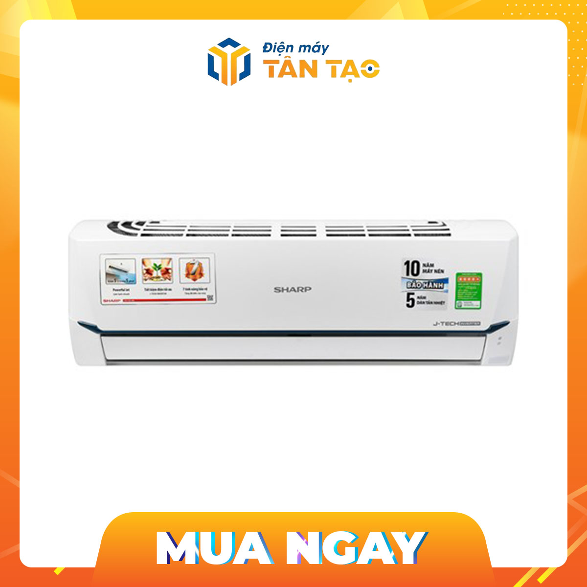 Máy lạnh Sharp Inverter 1.5 HP AH-X12XEW