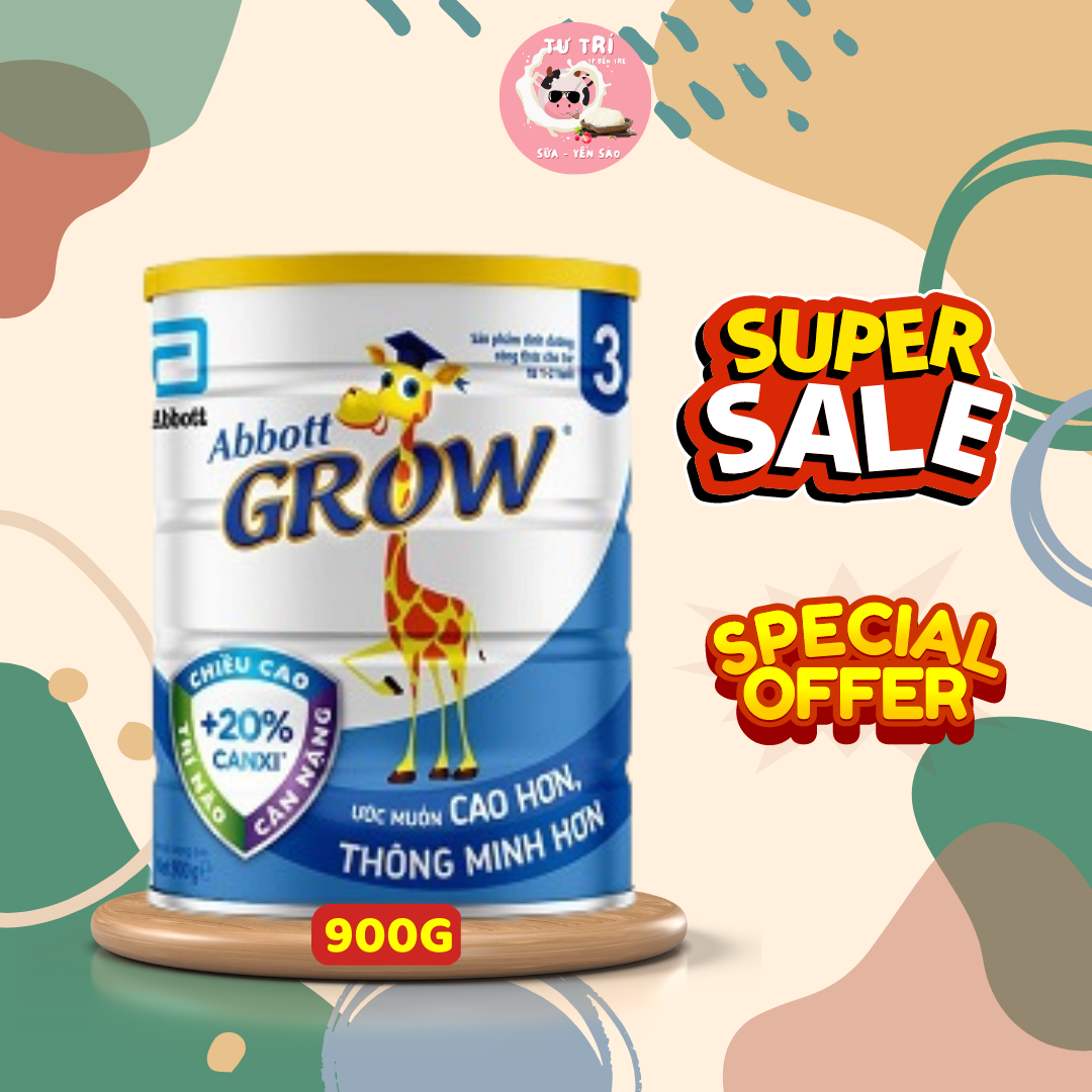 Sữa bột Abbott Grow 3 (G-Power) lon 900g date 2025