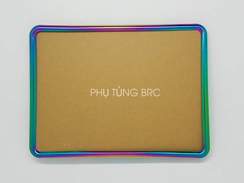 Bộ khung biển số titan 7 màu cao cấp ( Bộ đầy đủ: khung, mica và đế inox)