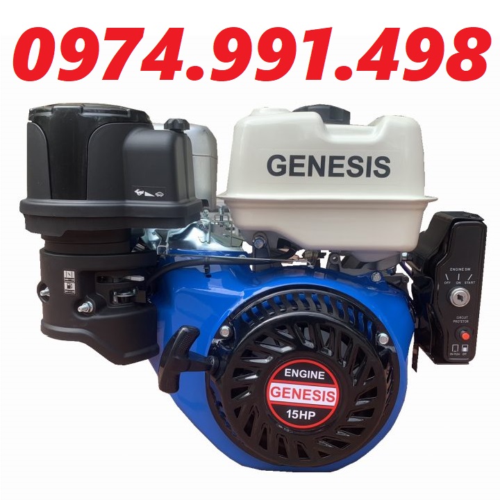 Động cơ xăng genesis 15hp gs420e có đề