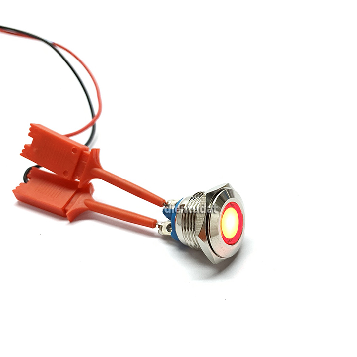 Đèn LED Báo 16mm Chống Nước 12V