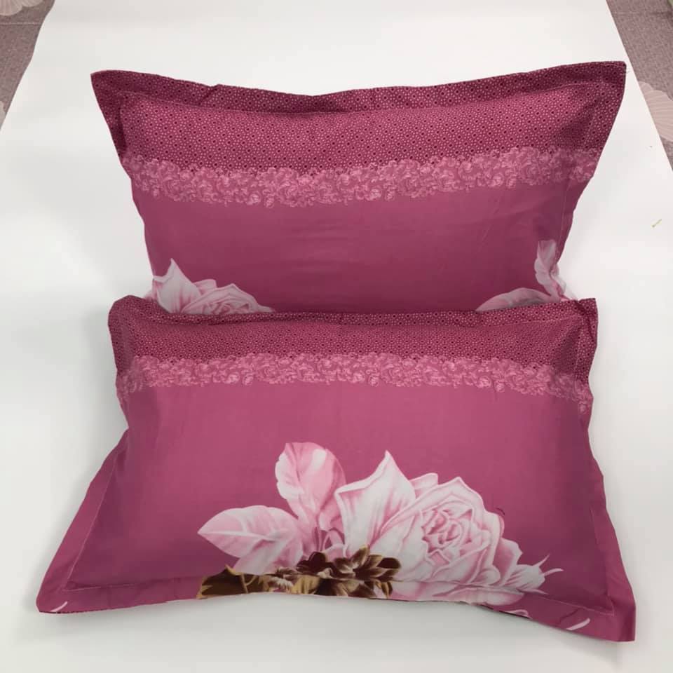 Bộ 2 Vỏ gối nằm,áo gối nằm cotton poly vải mềm mát,xả kho giá lỗ Mã hàng VG108 Bà Béo  Kho chăn ga gối, ga giường, drap giường