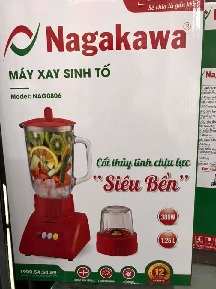 MÁY XAY SINH TỐC NAGAKAWA NAG0806 TT
