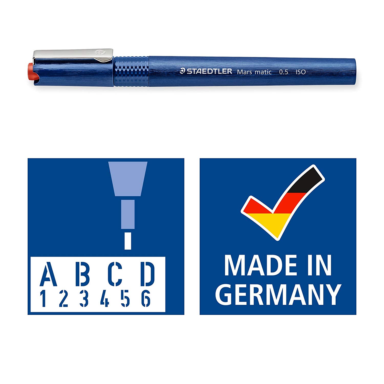 Bút can kỹ thuật cao cấp STAEDTLER Mars mastic 700 (0.1mm,0.2mm,0.3mm,0.4mm,0.5mm,0.7mm)
