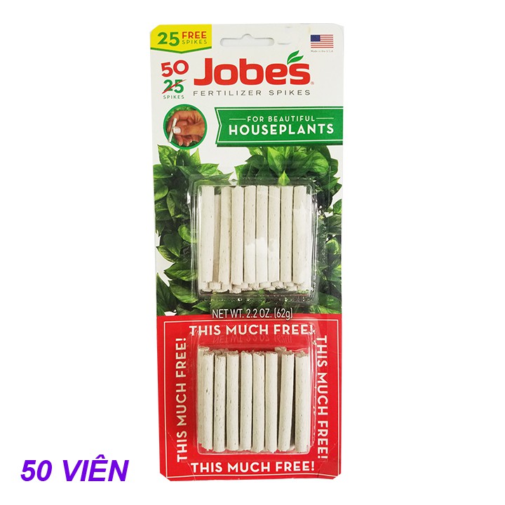 Phân Tan Chậm Cho Lan Dạng Que Jobes 13-4-5 Nhập Khẩu Mỹ