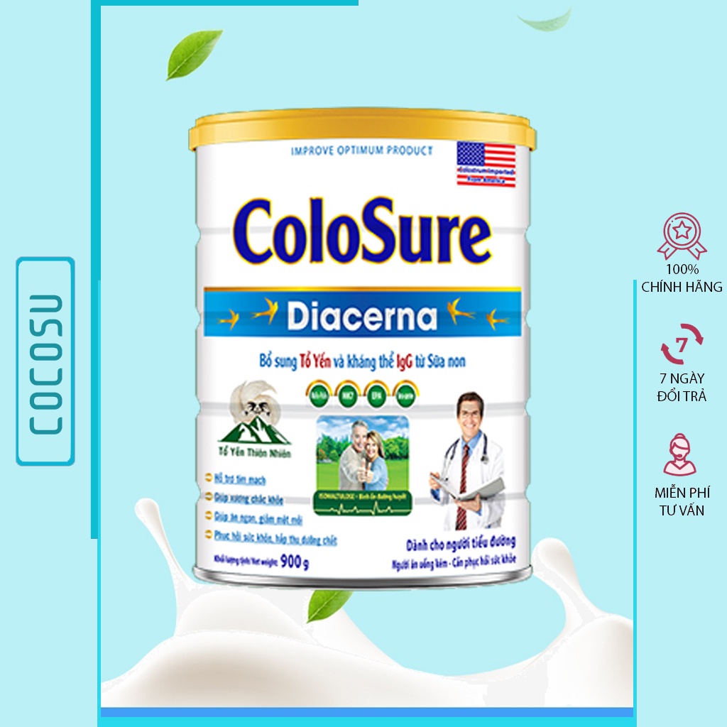 Sữa tiểu đường cho người già gầy Colosure Diacerna 900g