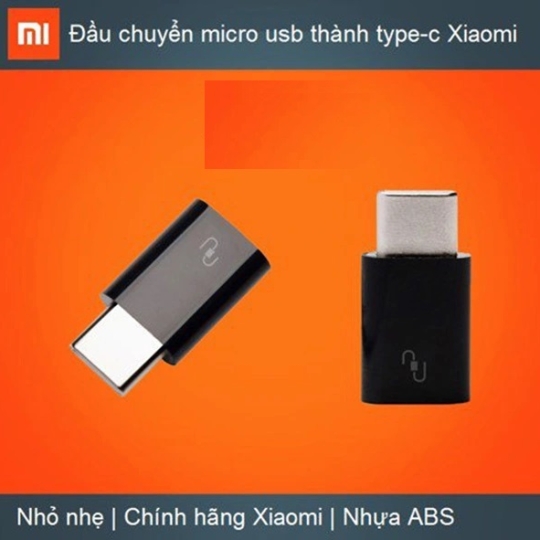 Đầu nối cáp sạc android sang Type C (Mi)