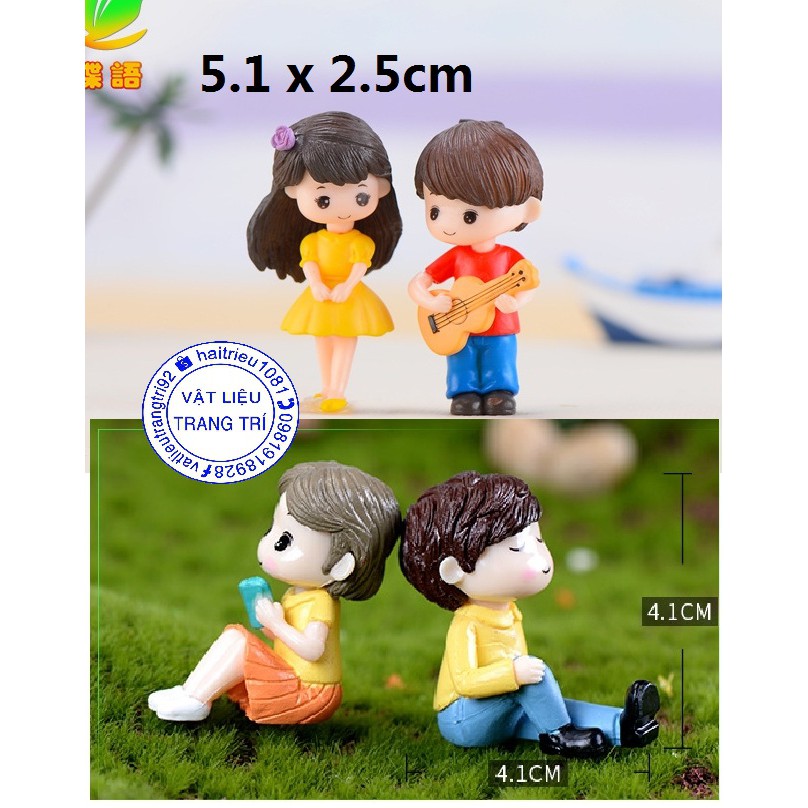 Cặp Đôi Bạn Trẻ Mô Hình Trang Trí