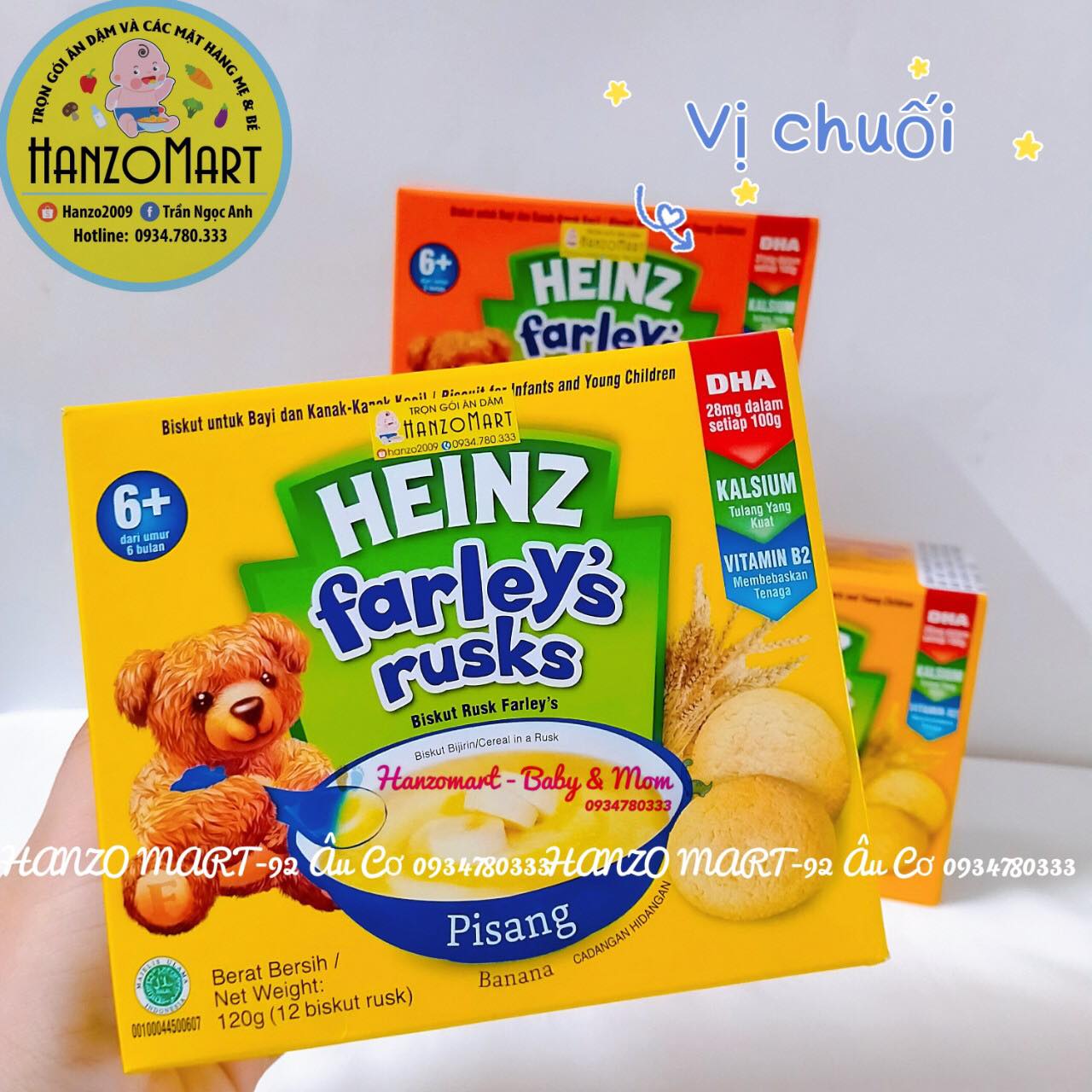 Bánh quy ăn dặm heinz cho bé