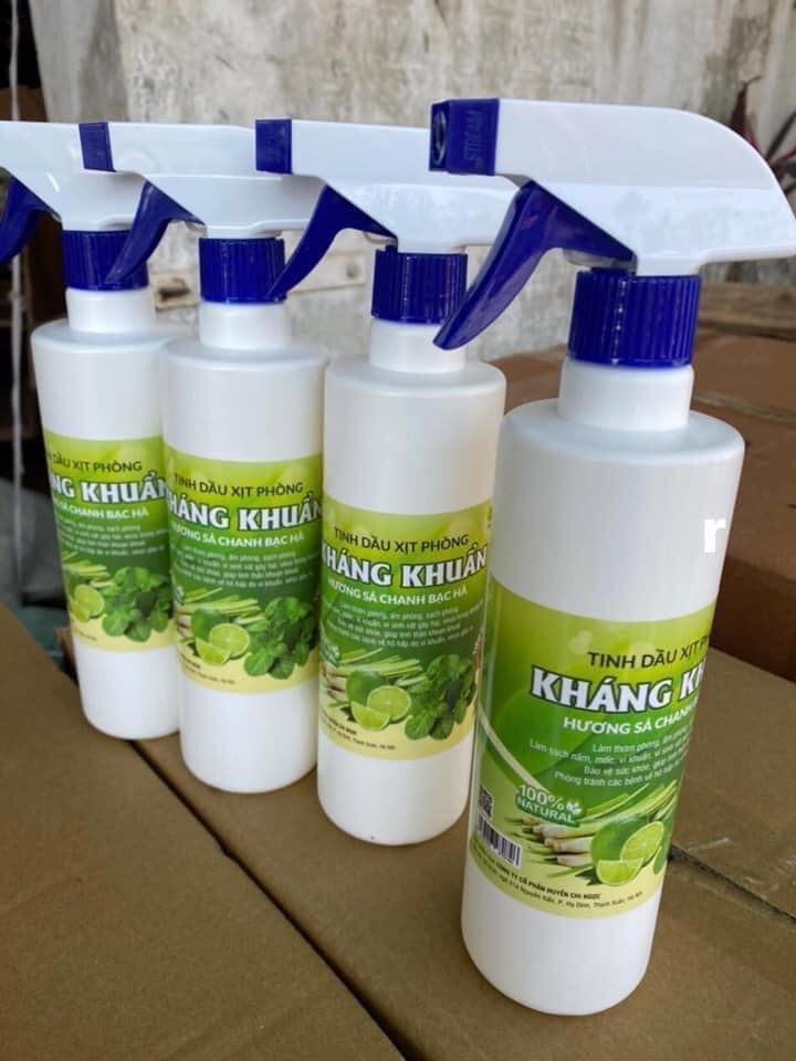 Tinh dầu xịt khuẩn thơm phòng chai 500ml