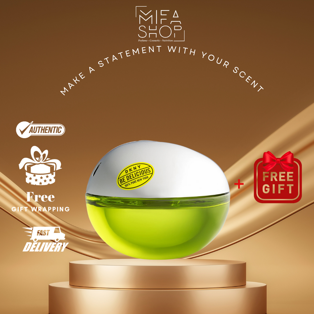 Nước hoa DKNY Be Delicious EDP 100ml - hương thơm chính của nước hoa này, một trái táo xanh ngon ngọt hấp dẫn.
