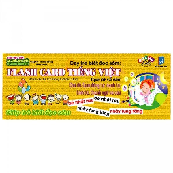 Dạy trẻ biết đọc sớm: flash card tiếng việt - cụm từ và câu - công cát và hoàng dương