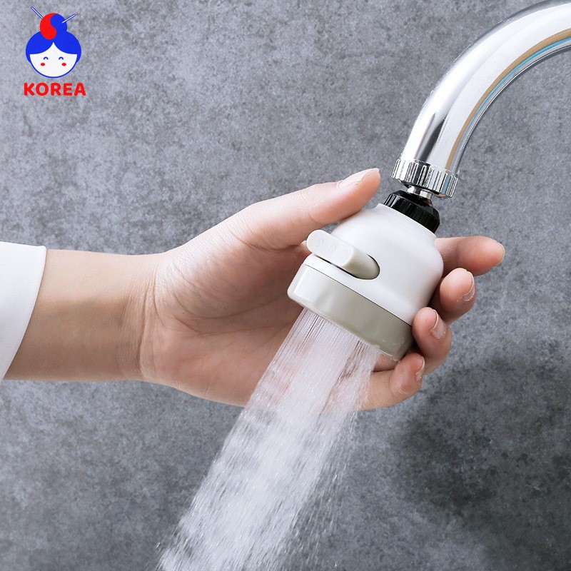 [HCM]Đầu nối vòi nước bồn rửa chén tăng áp 200% xoay 360 độ GIA DỤNG KOREA