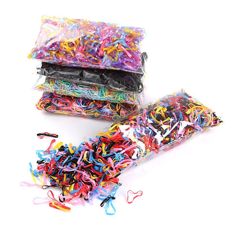 Set 300 dây thun cột tóc  dùng một lần