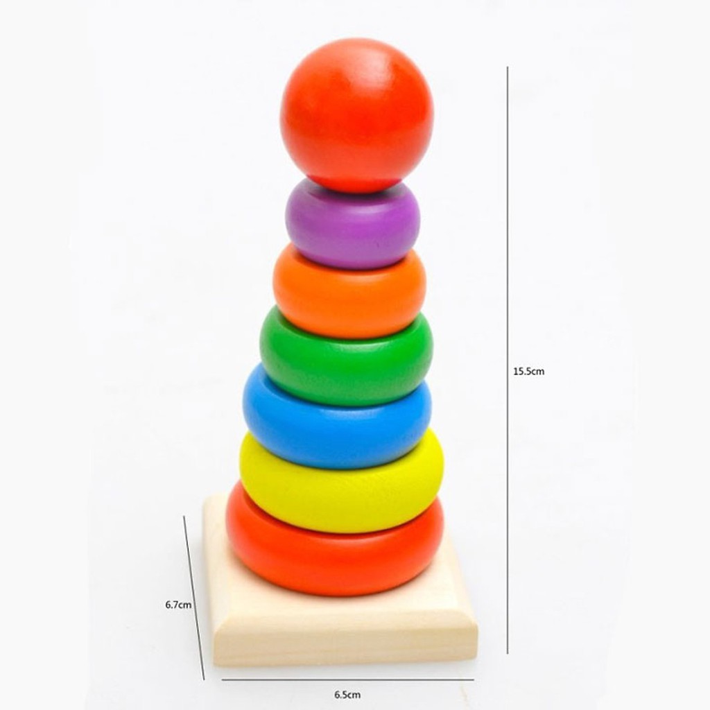 Đồ Chơi Giáo Dục Tháp Vòng Tròn Mini
