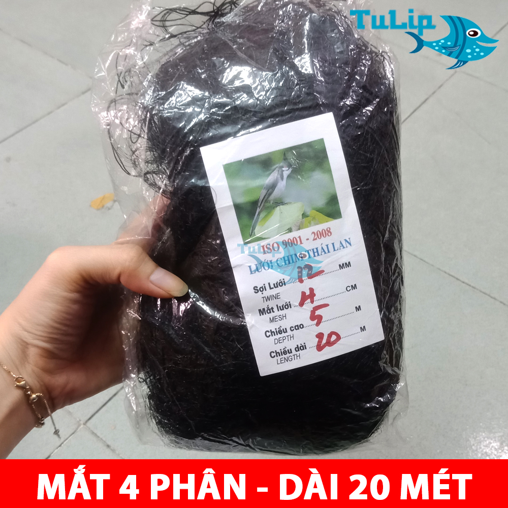 Lưới bẫy chim tàng hình thái lan hàng loại 1 - chuyên bẫy chim sẻ , chào mào các loại chim nhỏ - lưới 4 phân 20 mét