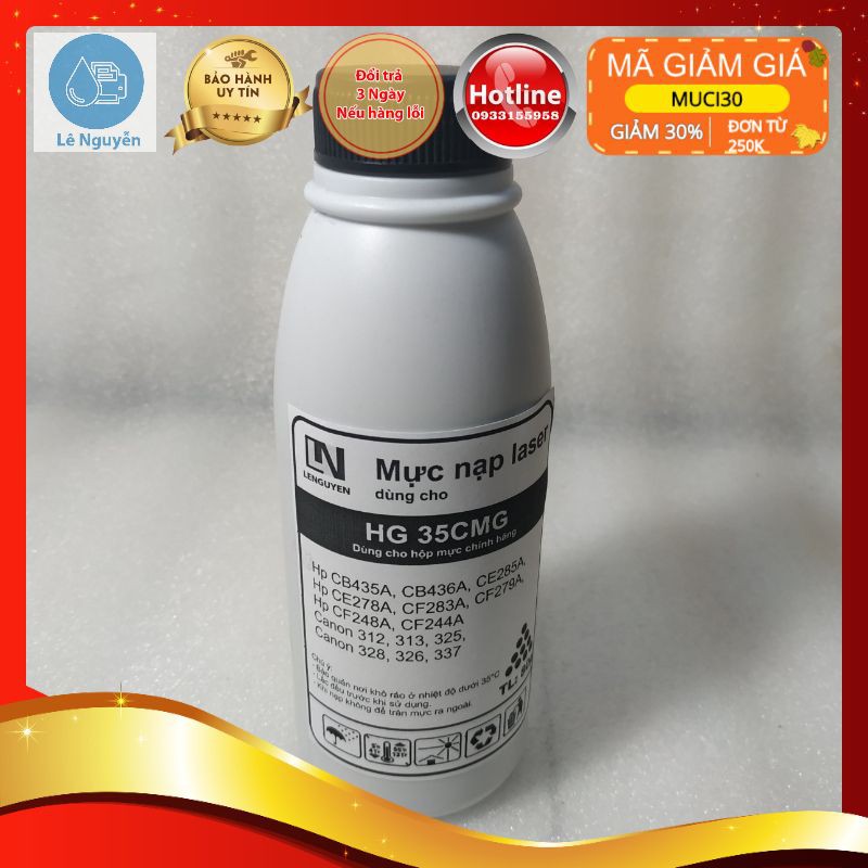 Mực nạp chuyên dùng cho hộp mực chính hãng các dòng máy in 6030