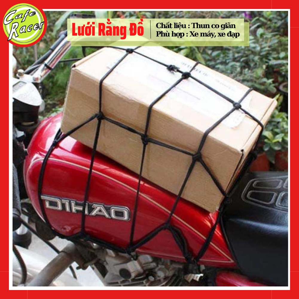 Lưới thun ràng đồ xe máy moto đi phượt