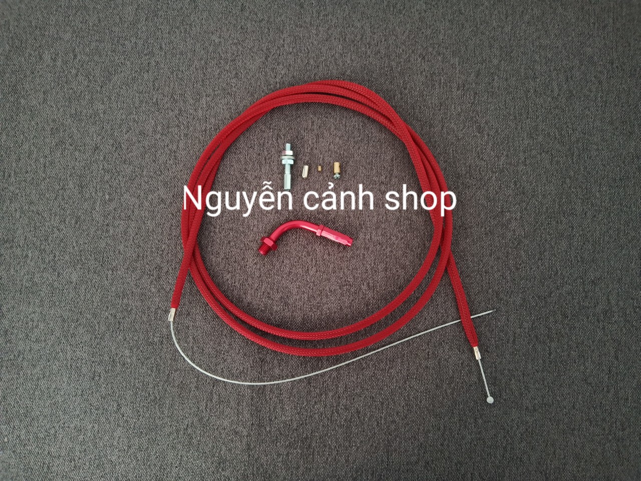 [HCM]dây ga đầu ga domino màu cho xe wave sirius 2 món