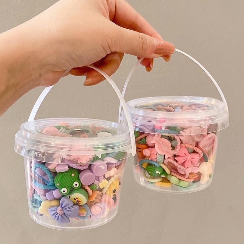 Hộp dây buộc  tóc cho bé gái với nhiều hình hoa khác nhau,Hộp dây buộc  tóc cho bé nhiều hình siêu đáng yêu,dây buộc  tóc cho bé,dây buộc tóc cho bé,kẹp tóc cho bé ,phụ kiện tóc trẻ em