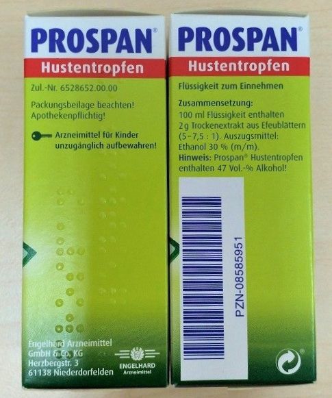 Tinh chất ho Prospan Đức 20ml cho bé từ 1 trở lên 20ml