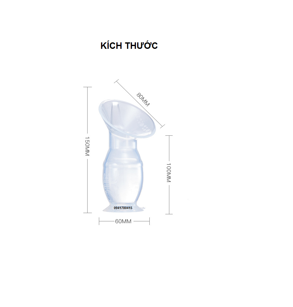 [XẢ KHO] Cốc hứng sữa silicone
