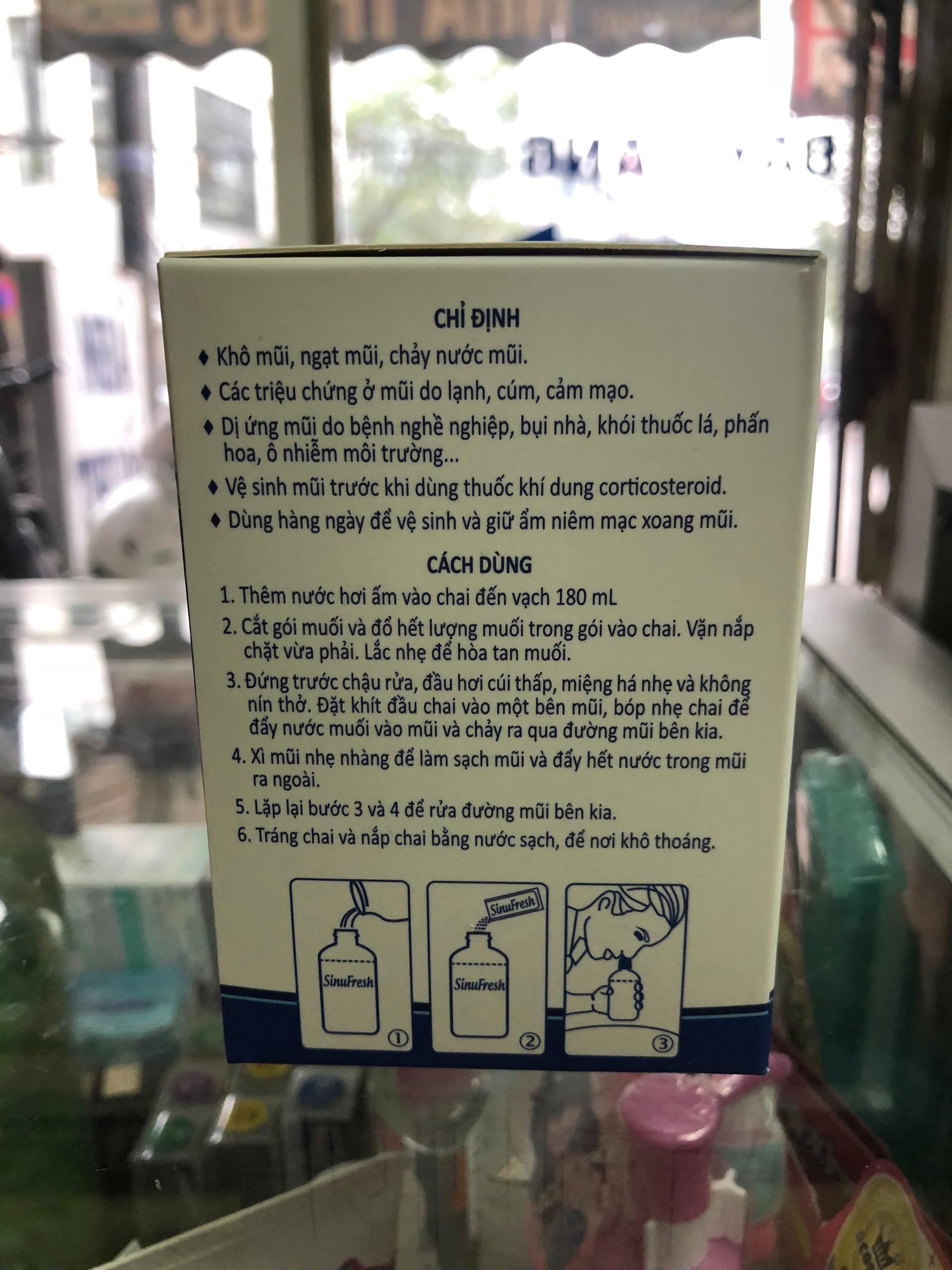 Muối rửa mũi  SinuFresh (hộp 50 gói)