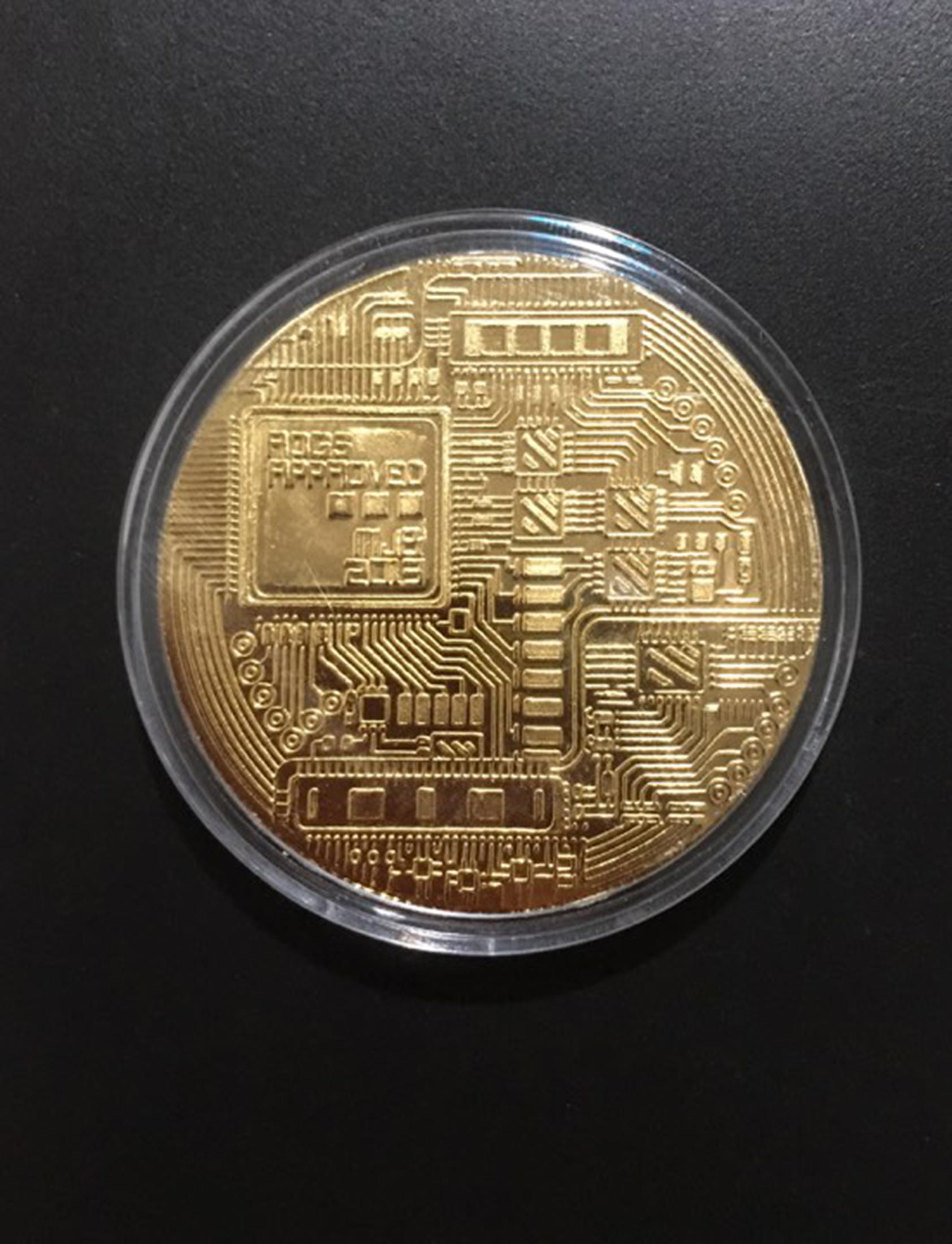 [HCM]Đồng Tiền May Mắn Mạ Vàng Bitcoin H008