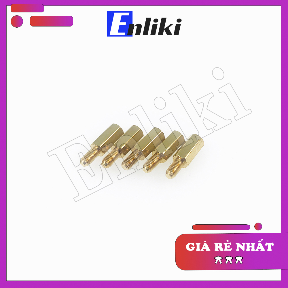 Cọc Đồng M3 Đực-Cái (10+6mm)