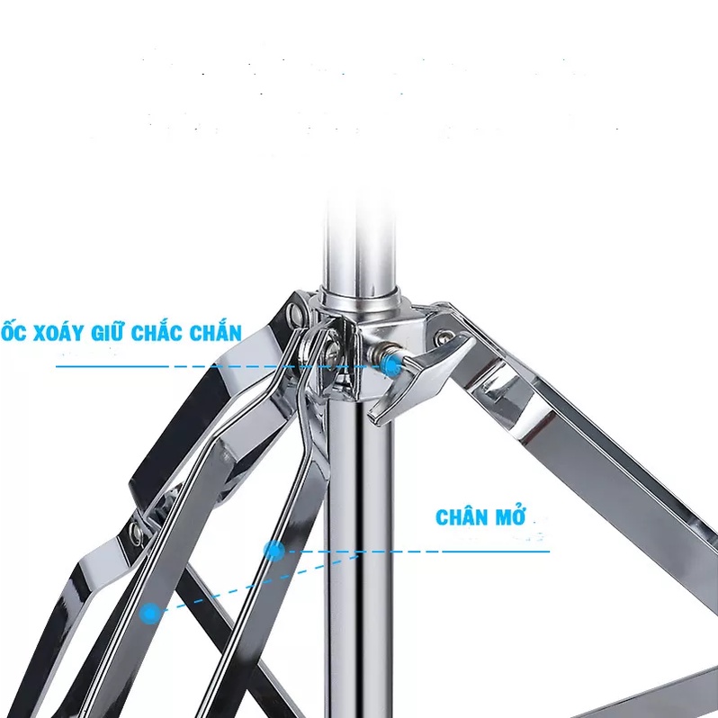 Chân cymbal ống phi 22 CB700