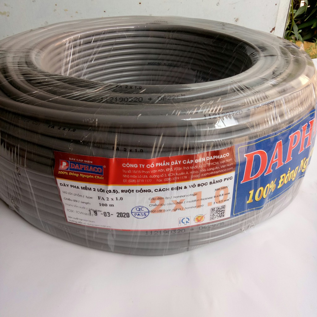 DÂY XÁM BỌC DAPHACO/NAVICO FA (CUỘN 100 MÉT)