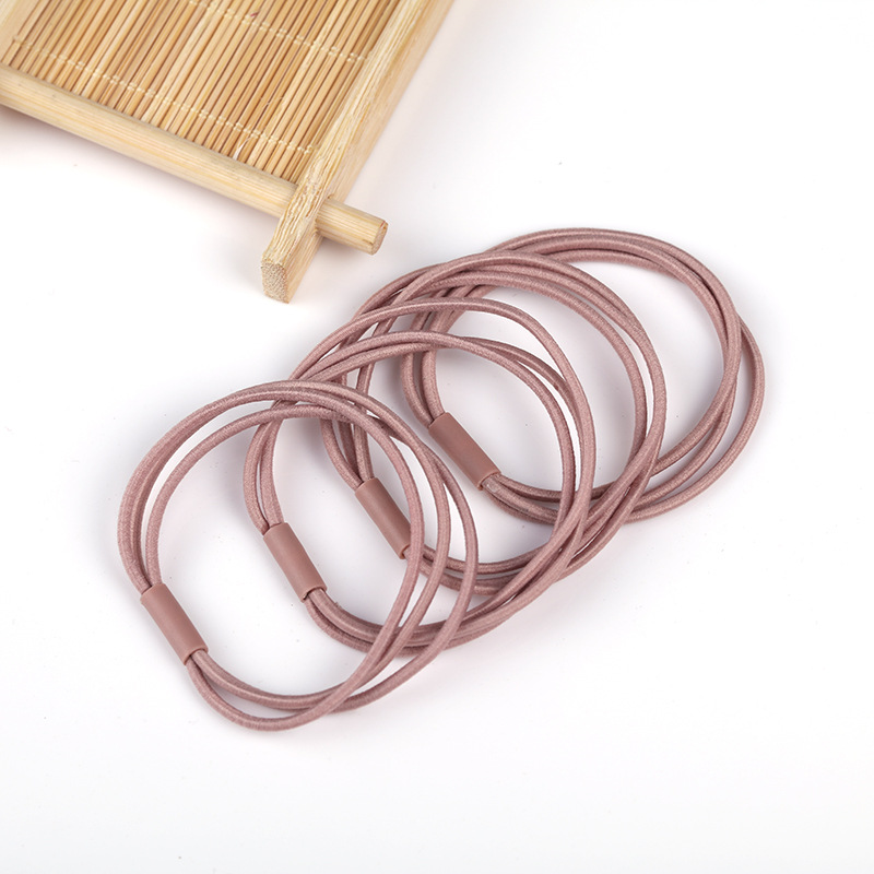 Combo 10 dây buộc tóc trơn nhiều màu phong cách Hàn Quốc
