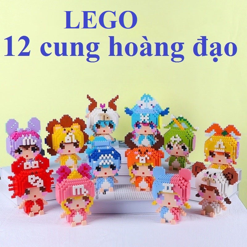 Mô Hình Lắp ráp 12 cung hoàng đạo size trung